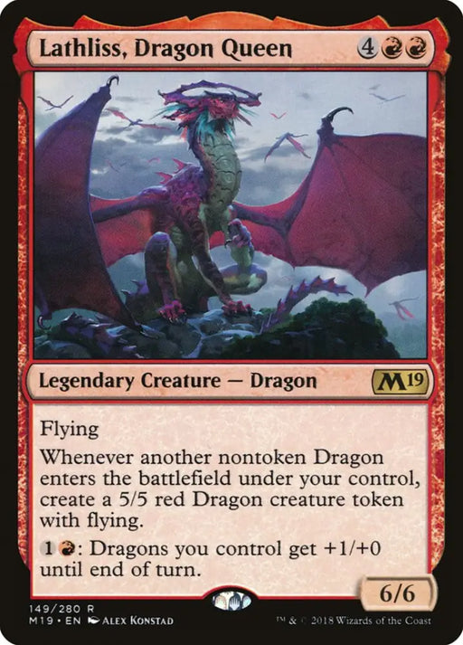Lathliss Dragon Queen [Core Set 2019] - MTG Single