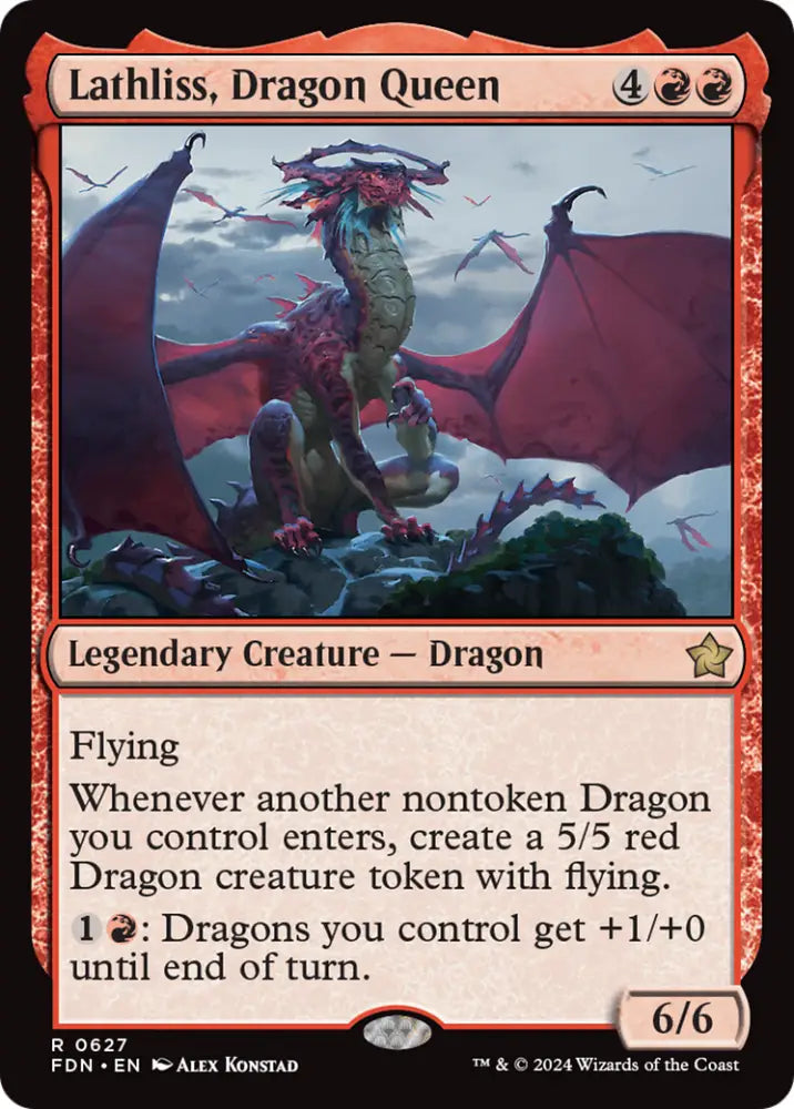 Lathliss Dragon Queen [Foundations] - MTG Single