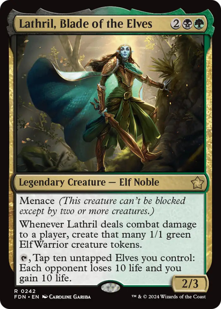Lathril Blade of the Elves [Foundations] - MTG Single