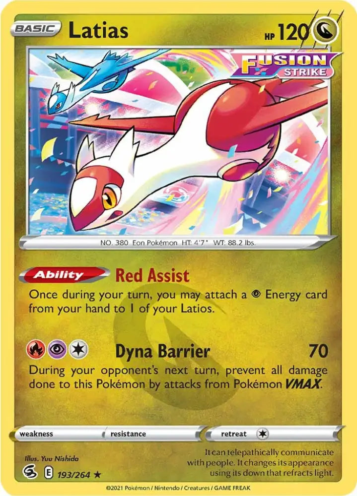 Latias (193/264) [Sword & Shield: Fusion Strike] - Pokemon Single