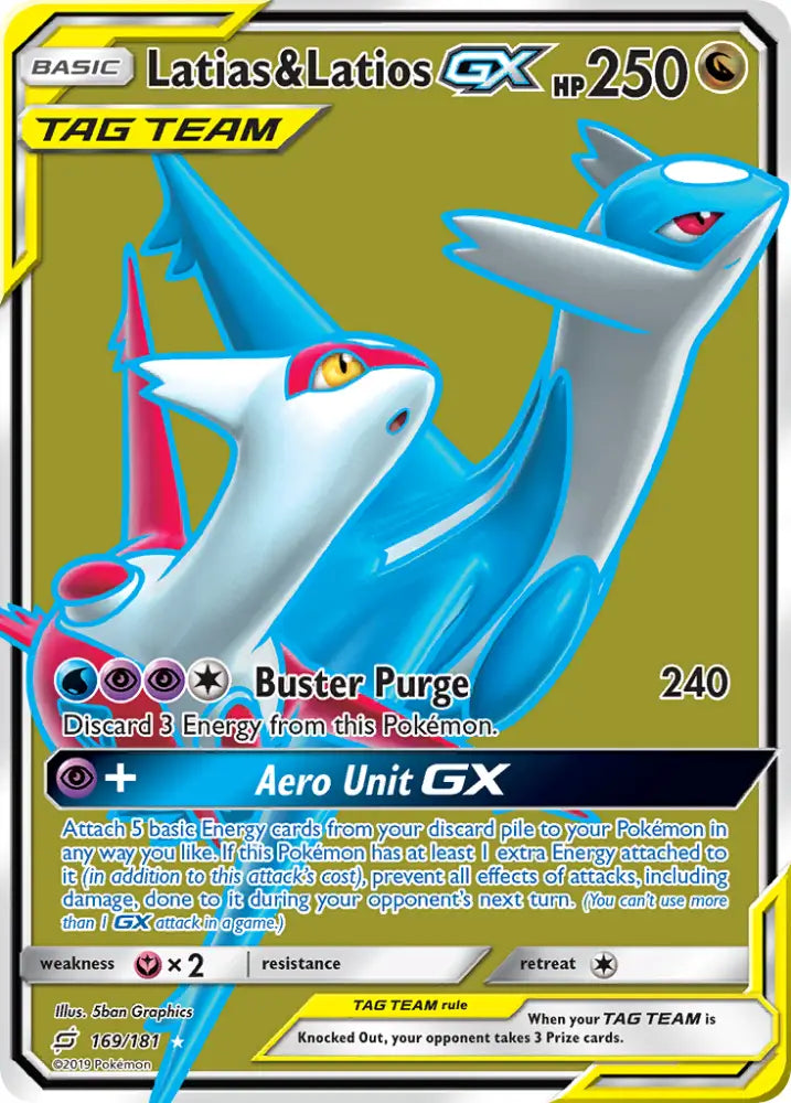 Latias & Latios GX (169/181) [Sun & Moon: Team Up] - Pokemon Single
