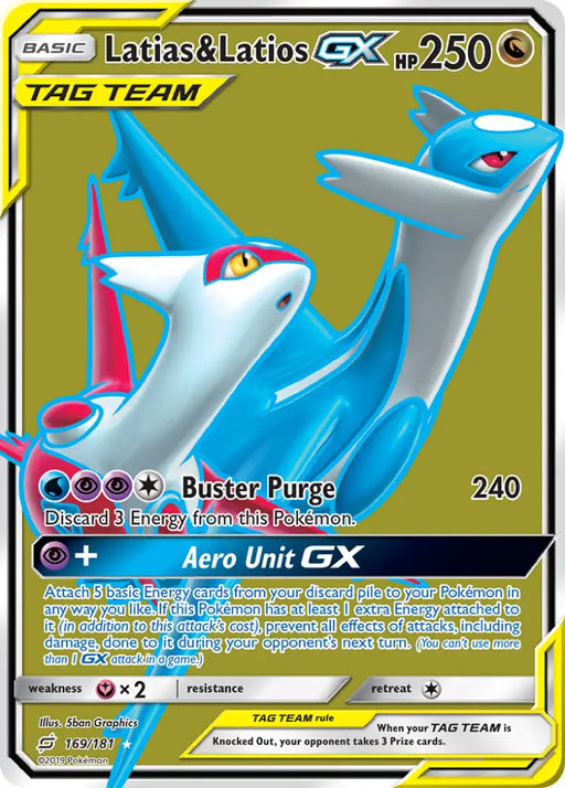 Latias & Latios GX (169/181) [Sun & Moon: Team Up] - Pokemon Single