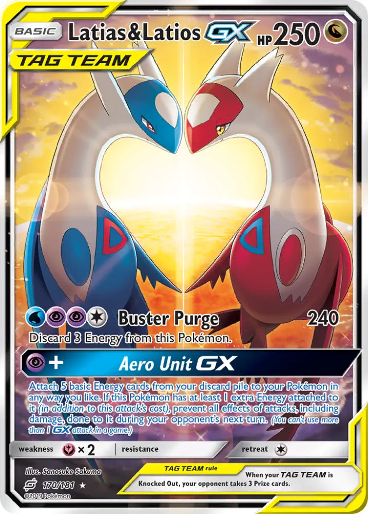 Latias & Latios GX (170/181) [Sun & Moon: Team Up] - Pokemon Single
