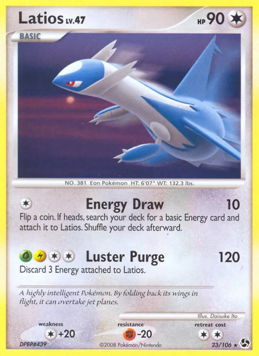 Latios (23/106) [Diamond & Pearl: Great Encounters] - Pokemon Single
