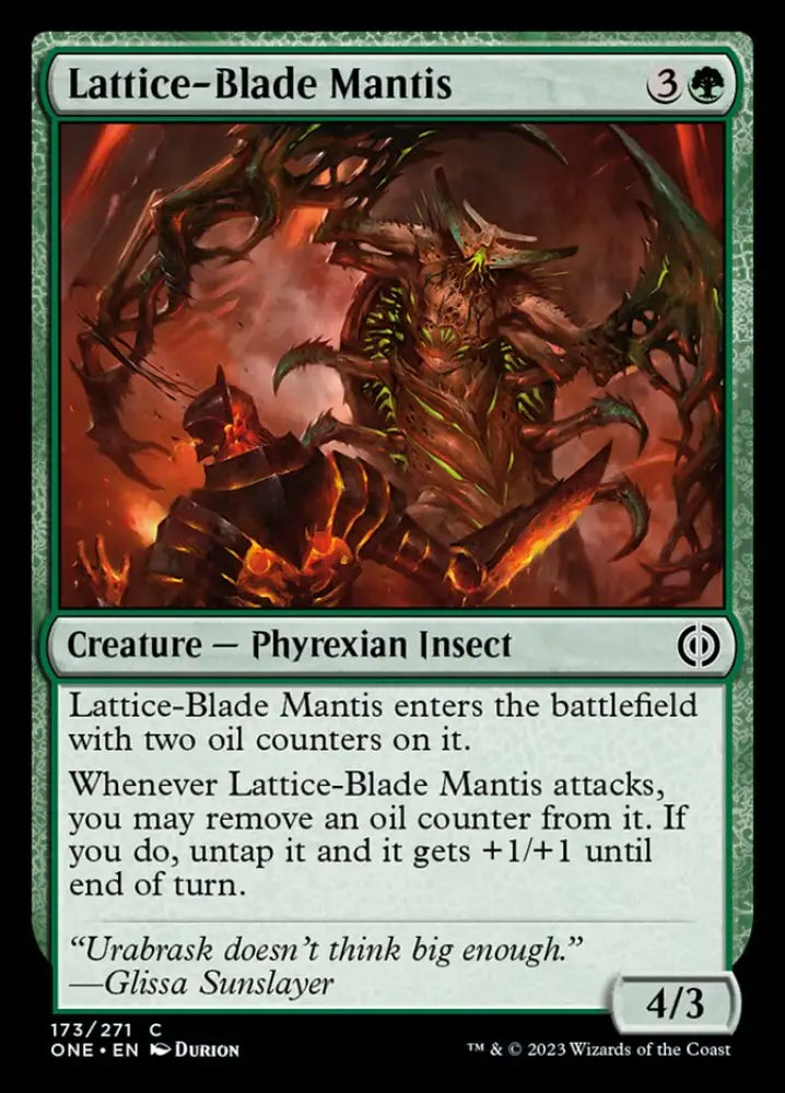 Lattice-Blade Mantis [Phyrexia: All Will Be One] - MTG Single