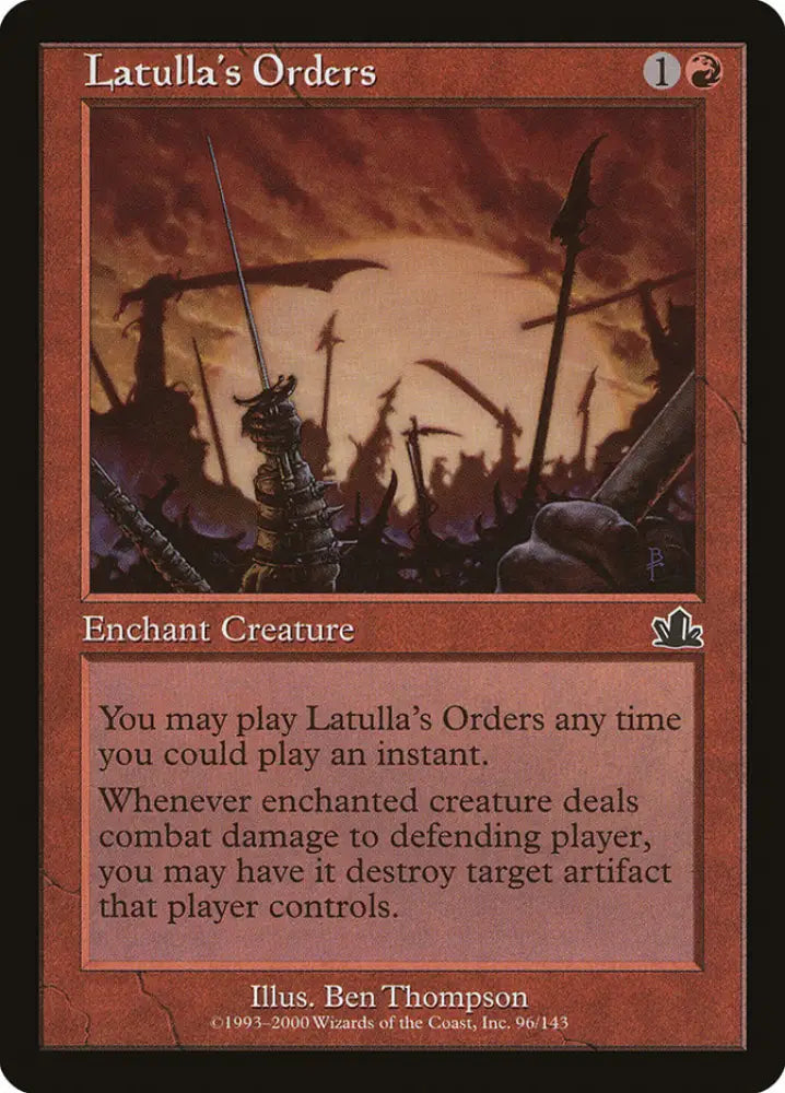 Latulla’s Orders [Prophecy] - MTG Single