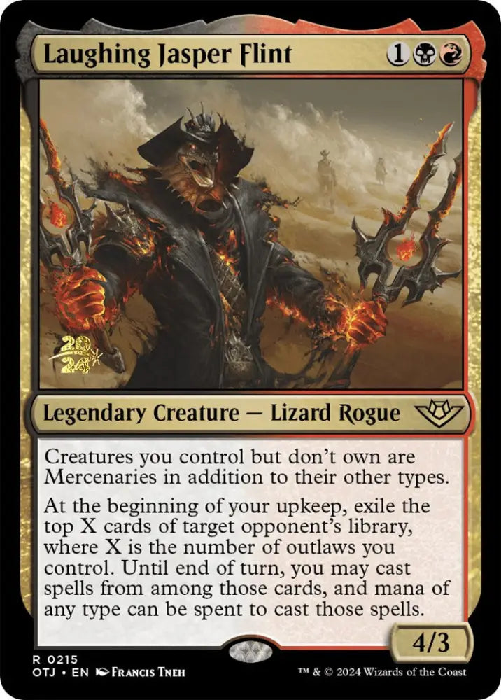 Laughing Jasper Flint [Outlaws of Thunder Junction Prerelease Promos] - MTG Single