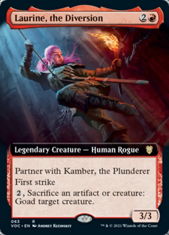 Laurine the Diversion (Extended Art) [Innistrad: Crimson Vow Commander] - MTG Single