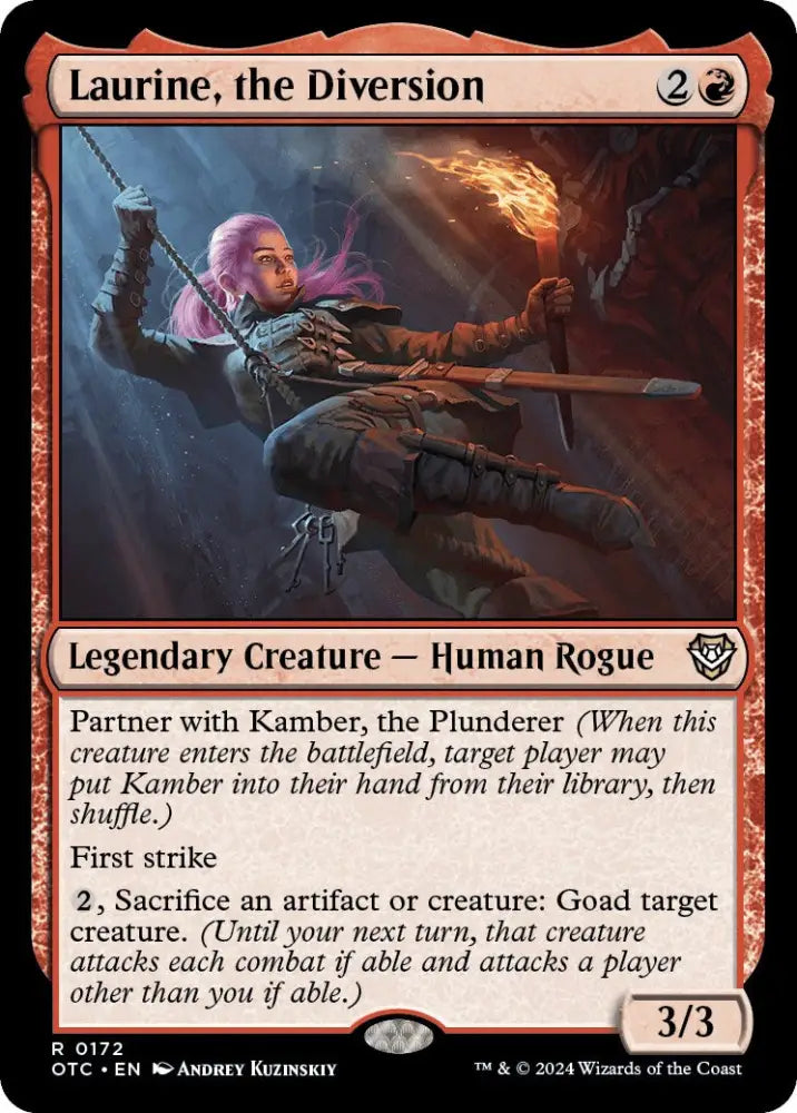 Laurine the Diversion [Outlaws of Thunder Junction Commander] - MTG Single
