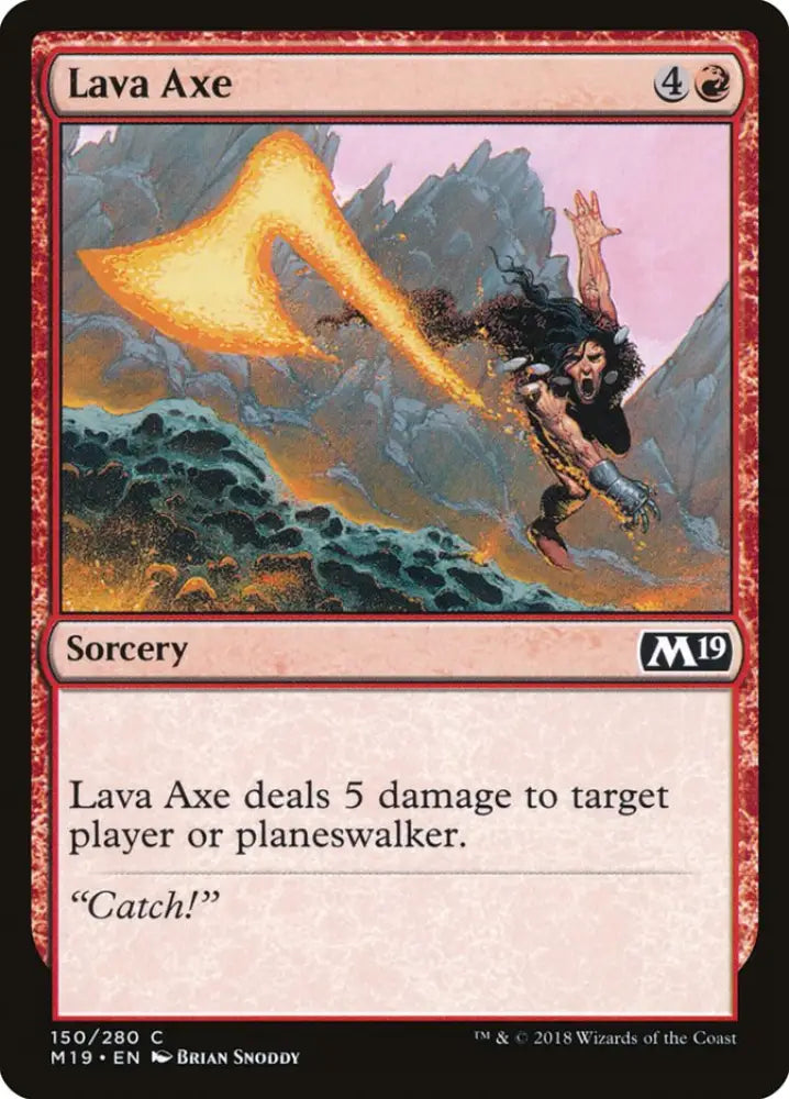 Lava Axe [Core Set 2019] - MTG Single