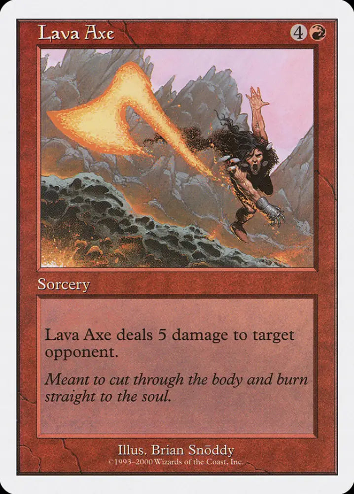 Lava Axe [Starter 2000] - MTG Single