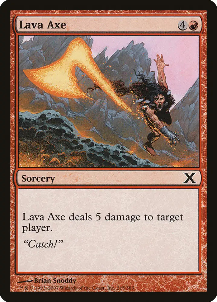 Lava Axe [Tenth Edition] - MTG Single