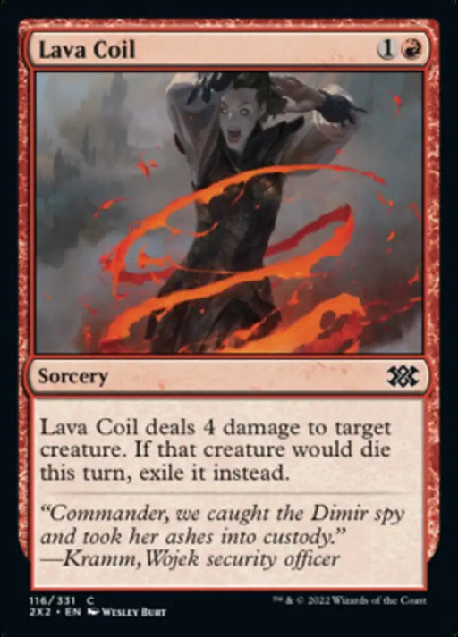 Lava Coil [Double Masters 2022] - MTG Single