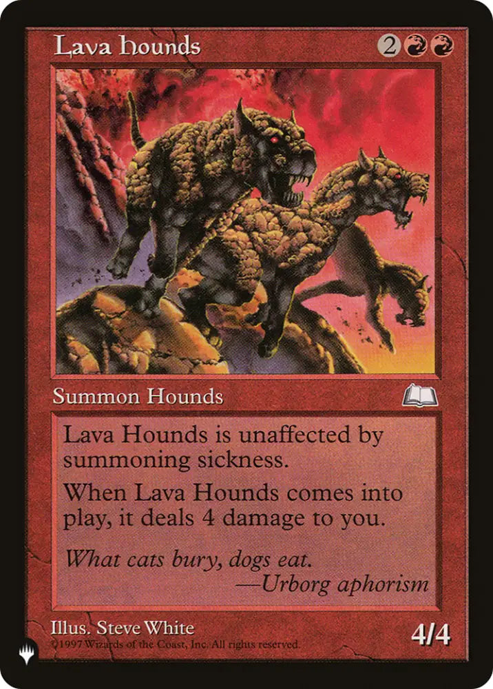 Lava Hounds [The List] - MTG Single