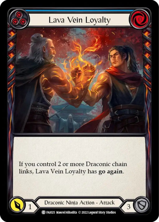 Lava Vein Loyalty (Blue) [Uprising] (Fai Blitz Deck) - Flesh And Blood Single