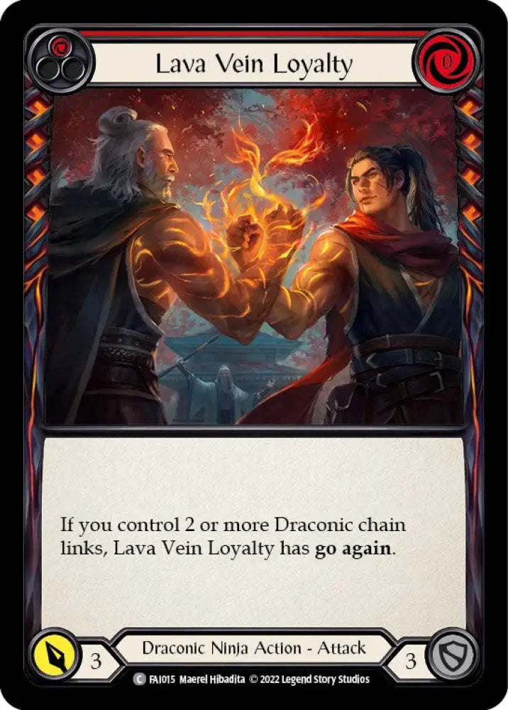 Lava Vein Loyalty (Red) [Uprising] (Fai Blitz Deck) - Flesh And Blood Single