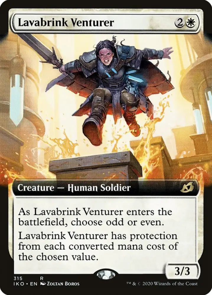 Lavabrink Venturer (Extended Art) [Ikoria: Lair of Behemoths] - MTG Single
