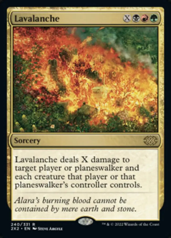 Lavalanche [Double Masters 2022] - MTG Single