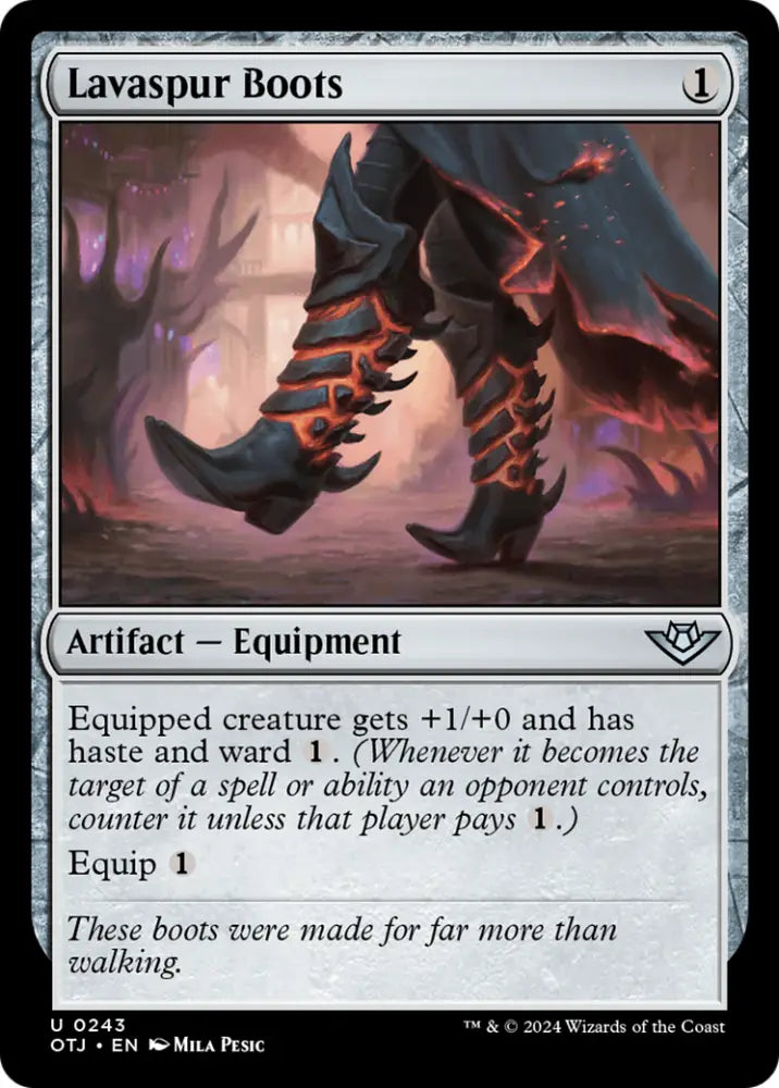 Lavaspur Boots [Outlaws of Thunder Junction] - MTG Single