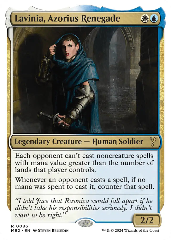 Lavinia Azorius Renegade (White Border) [Mystery Booster 2] - MTG Single