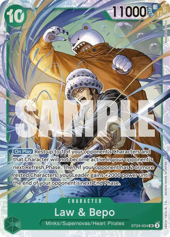 Law & Bepo (ST24-004) [Starter Deck 24: GREEN Jewelry Bonney]