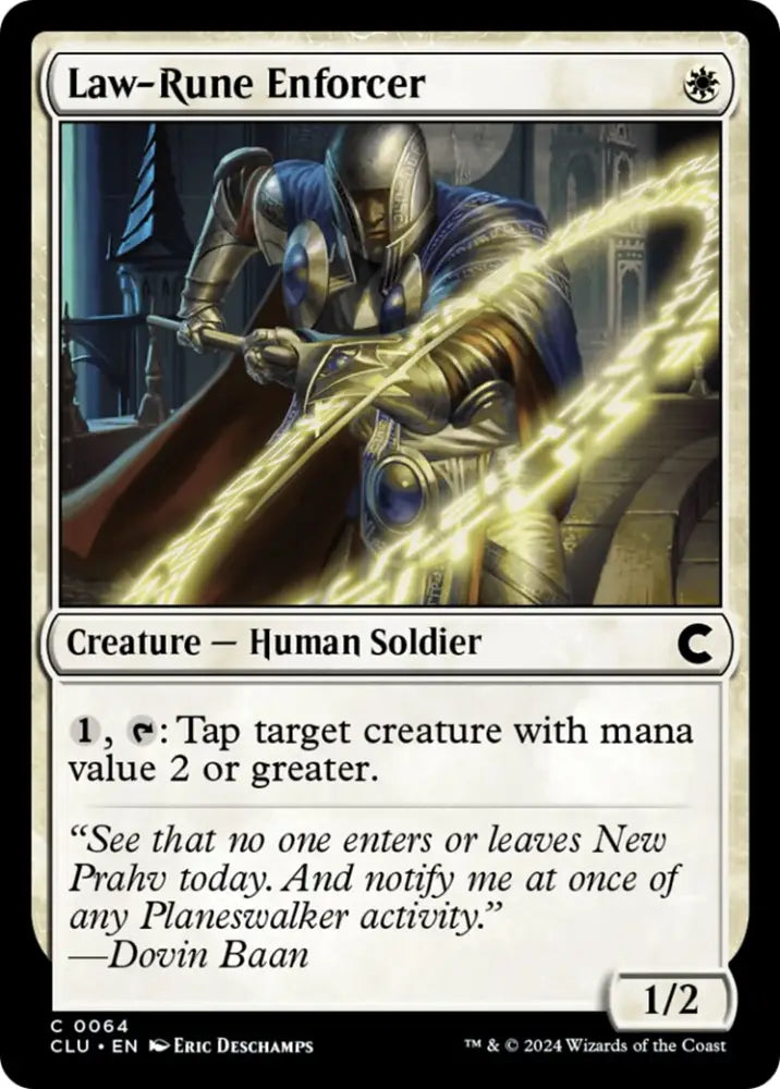 Law-Rune Enforcer [Ravnica: Clue Edition] - MTG Single