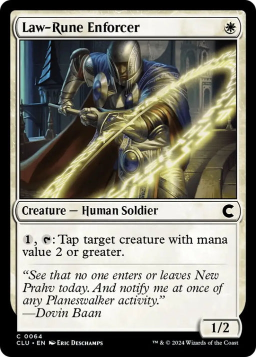 Law-Rune Enforcer [Ravnica: Clue Edition] - MTG Single