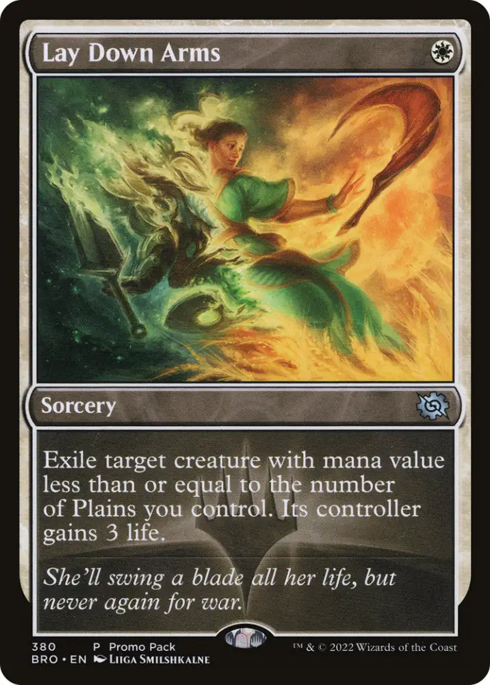 Lay Down Arms (Promo Pack) [The Brothers’ War Promos] - MTG Single