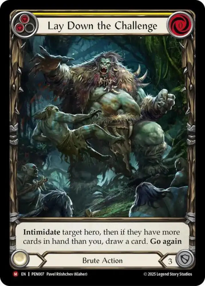 Lay Down The Challenge (Yellow) (Extended Art) (PEN007) [Compendium of Rathe]