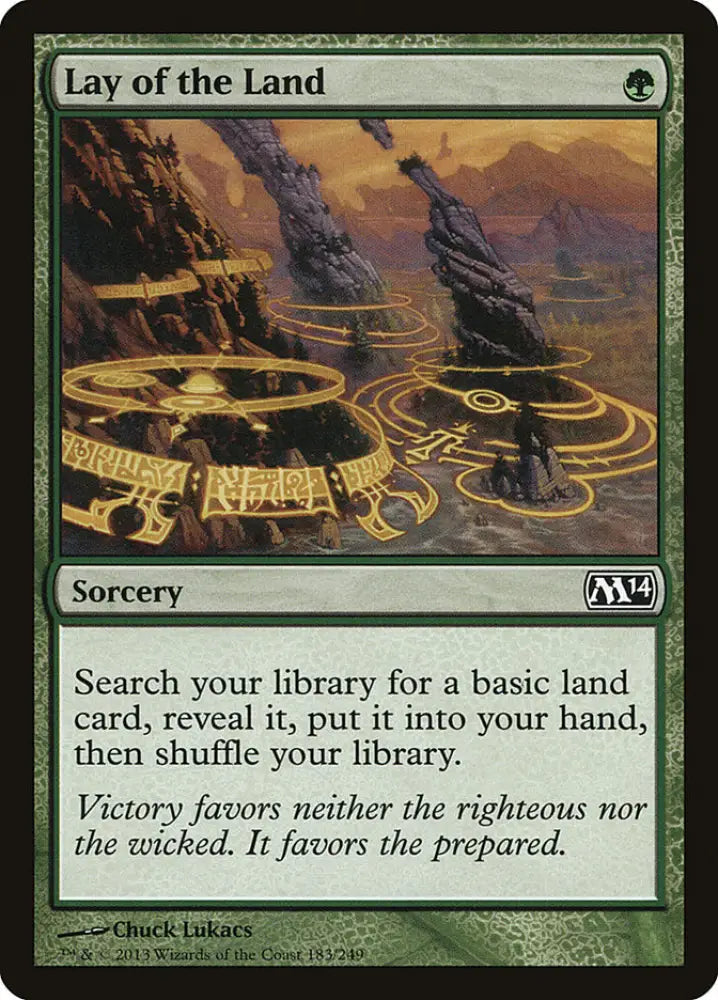 Lay of the Land [Magic 2014] - MTG Single
