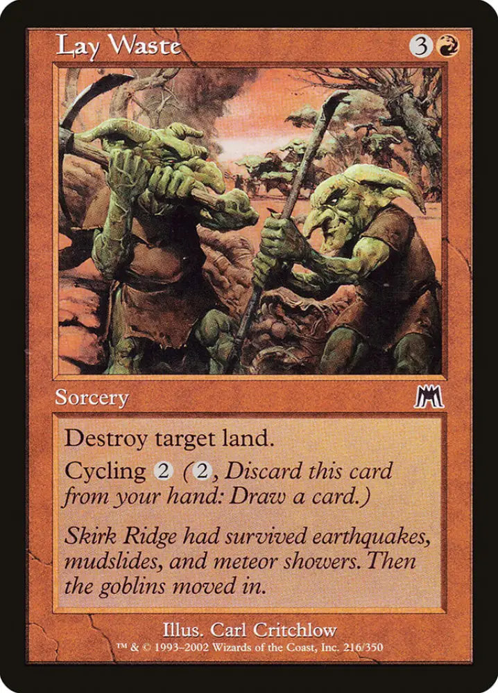 Lay Waste [Onslaught] - MTG Single