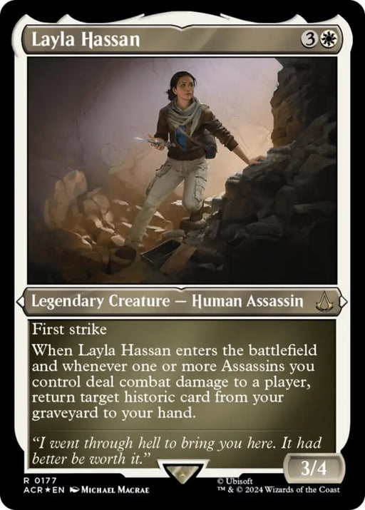 Layla Hassan (Foil Etched) [Assassin’s Creed] - MTG Single