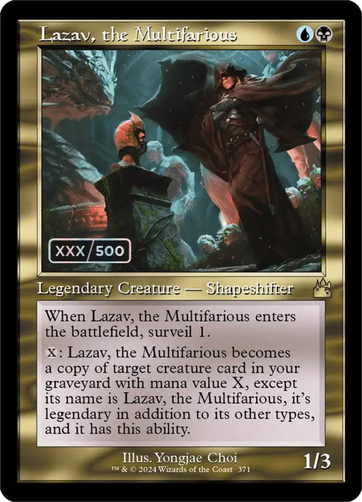 Lazav the Multifarious (Retro) (Serialized) [Ravnica Remastered] - MTG Single