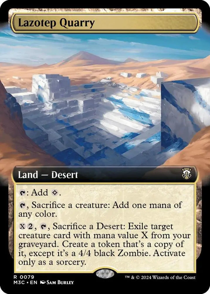 Lazotep Quarry (Extended Art) (Ripple Foil) (79) [Modern Horizons 3 Commander]