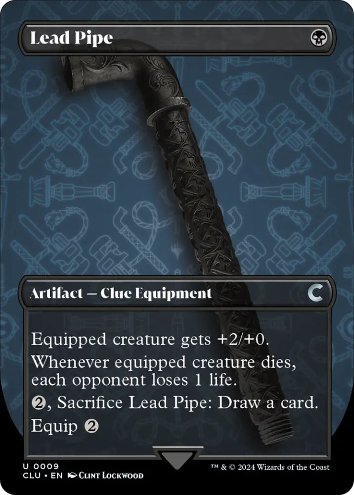Lead Pipe (Borderless) [Ravnica: Clue Edition] - MTG Single
