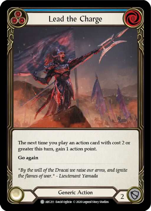 Lead the Charge (Blue) [Arcane Rising Unlimited] Unlimited Normal - Flesh And Blood Single