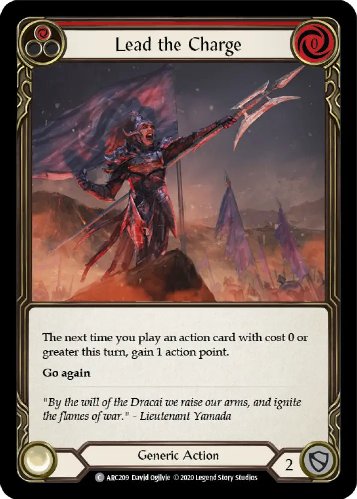 Lead the Charge (Red) [Arcane Rising Unlimited] Unlimited Normal - Flesh And Blood Single