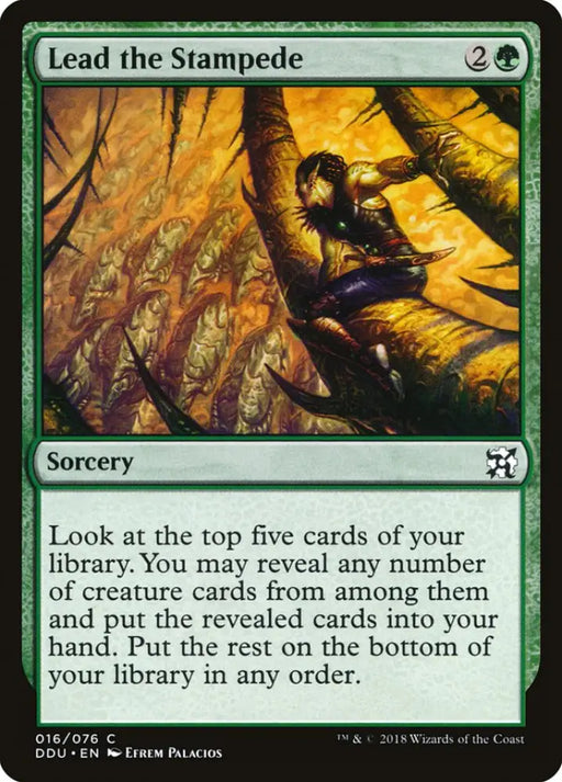Lead the Stampede [Duel Decks: Elves vs. Inventors] - MTG Single