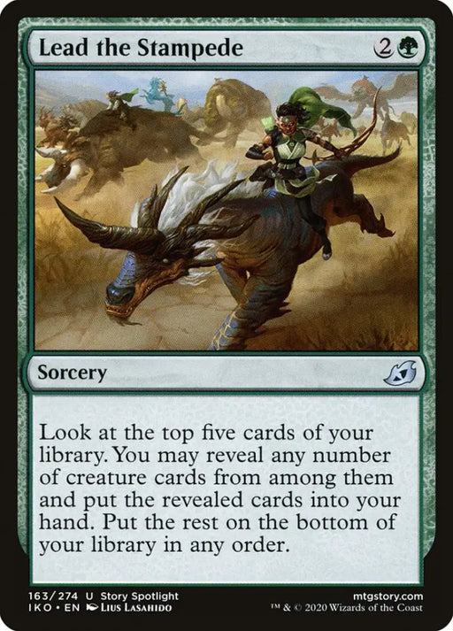 Lead the Stampede [Ikoria: Lair of Behemoths] - MTG Single