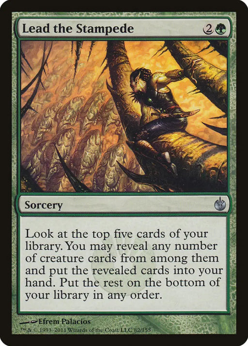 Lead the Stampede [Mirrodin Besieged] - MTG Single