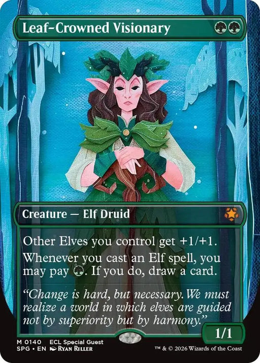 Leaf-Crowned Visionary (Borderless) (140) [Special Guests]