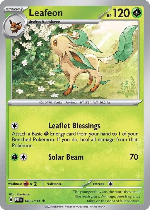 Leafeon (005/131) [Scarlet & Violet: Prismatic Evolutions] - Pokemon Single