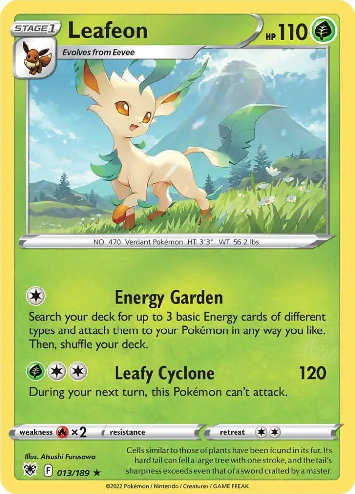 Leafeon (013/189) [Sword & Shield: Astral Radiance] - Pokemon Single