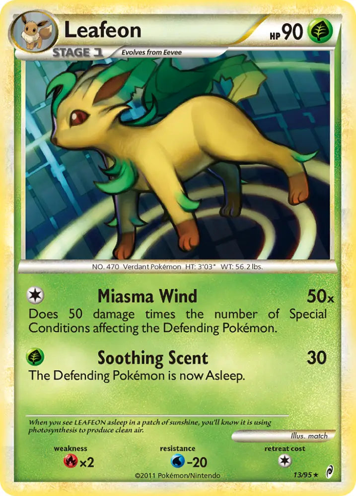 Leafeon (13/95) [HeartGold & SoulSilver: Call of Legends] - Pokemon Single