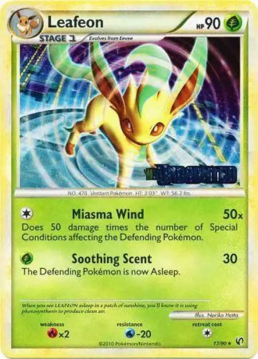 Leafeon (17/90) (Prerelease Promo) [Nintendo: Black Star Promos] - Pokemon Single