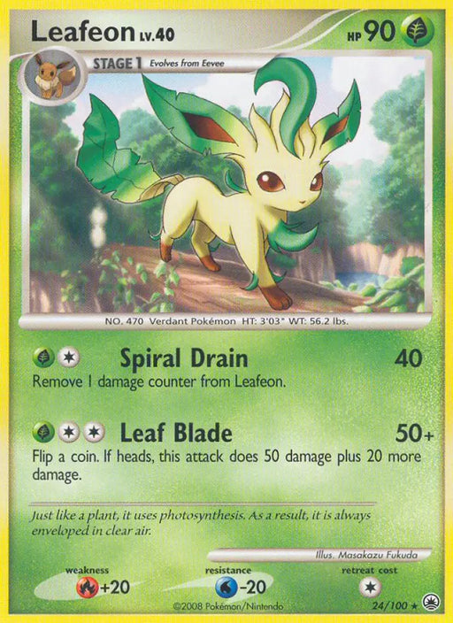 Leafeon (24/100) [Diamond & Pearl: Majestic Dawn] - Pokemon Single