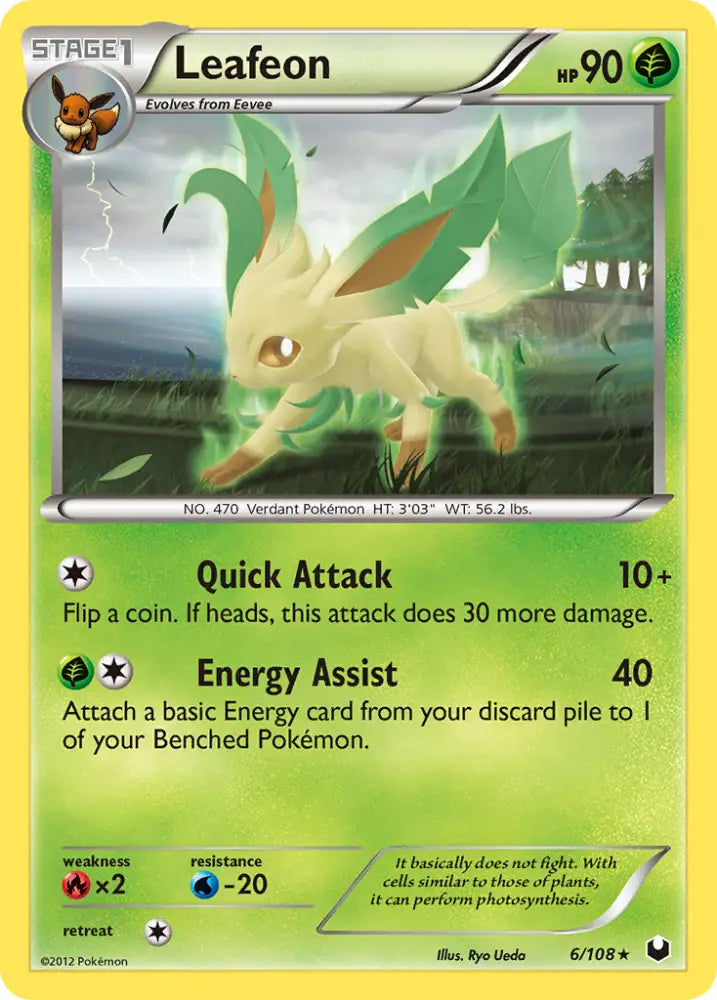 Leafeon (6/108) [Black & White: Dark Explorers] - Pokemon Single