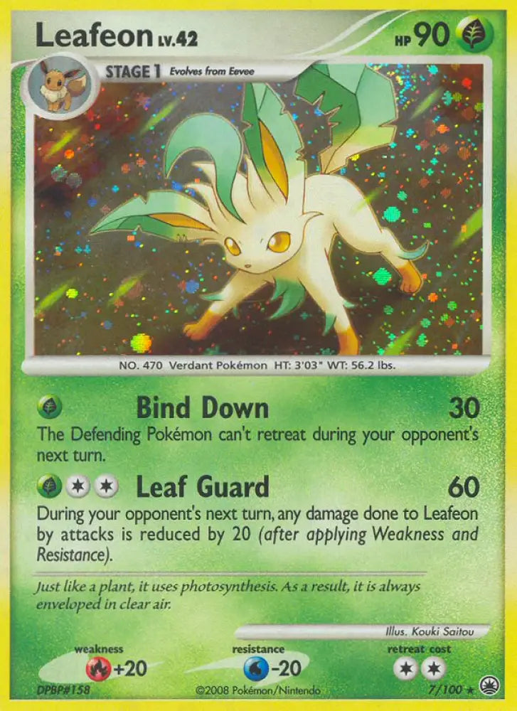 Leafeon (7/100) [Diamond & Pearl: Majestic Dawn] - Pokemon Single