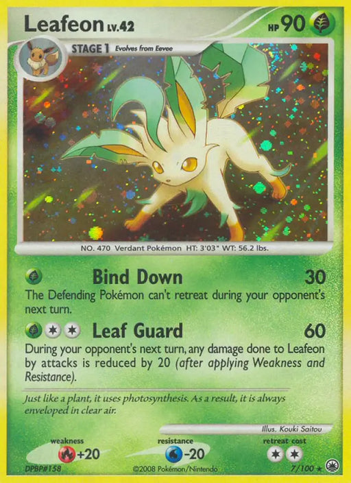 Leafeon (7/100) [Diamond & Pearl: Majestic Dawn] - Pokemon Single