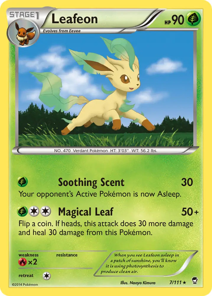 Leafeon (7/111) [XY: Furious Fists] - Pokemon Single